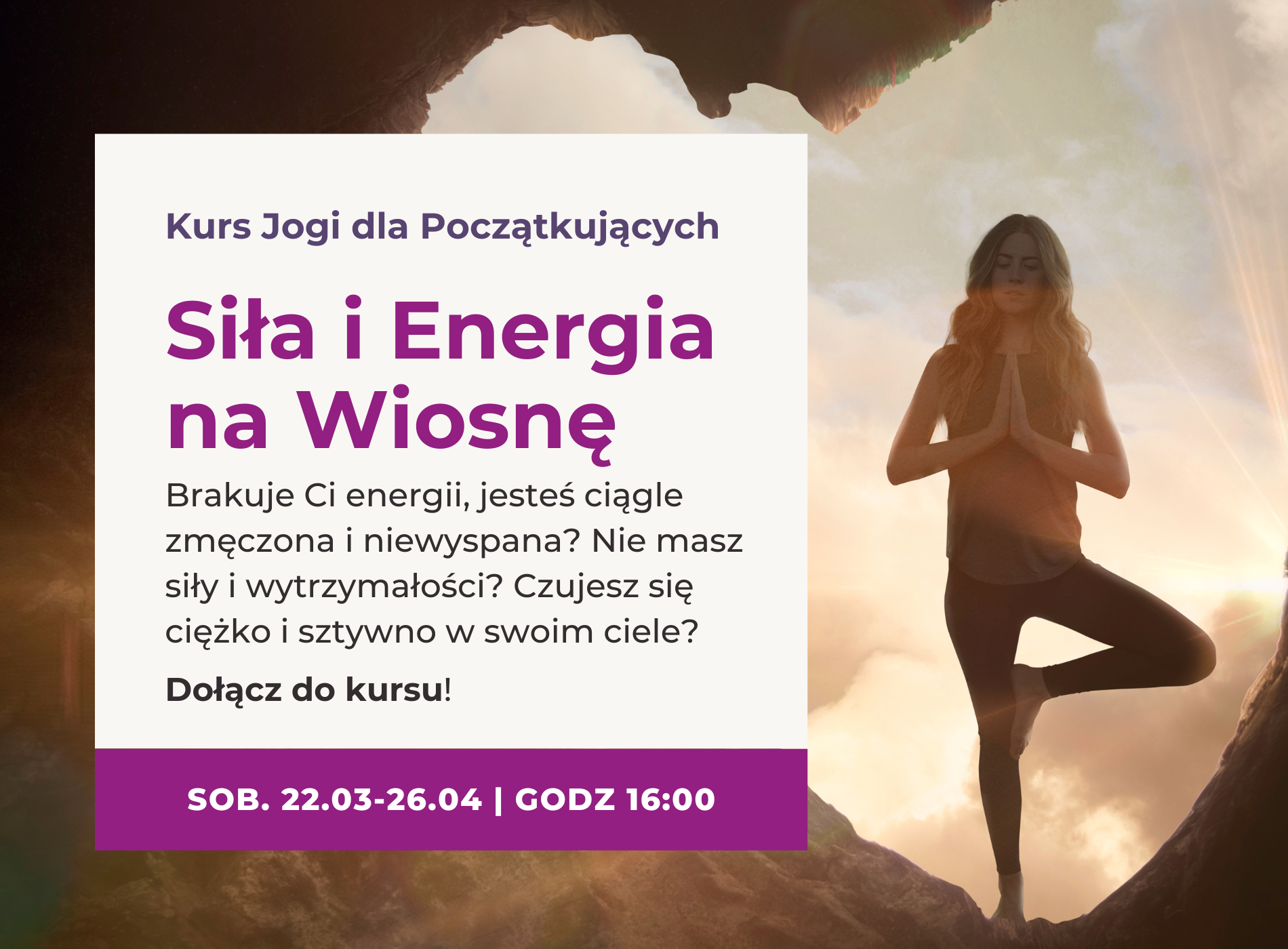 Kurs Jogi: Siła i Energia na Wiosnę